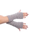 Moufles pour femme Automne et Hiver Casual Simple Couleur unie Mode Twist Hollow Knit Gants chauds Mitaines
