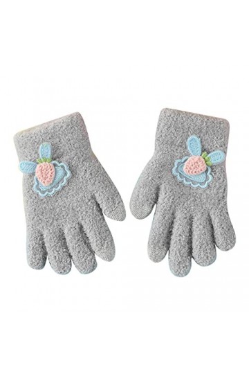 YANFJHV Gants dhiver extensibles chauds pour garçon ou fille - Gants tricotés - Costume de dragon - Pour femme, gris, taille