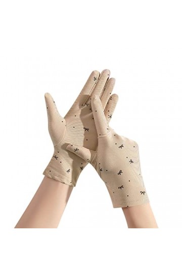 Gants unisexes en soie glacée pour la pêche et léquitation, pour femme - Isolation par temps froid, kaki, taille unique