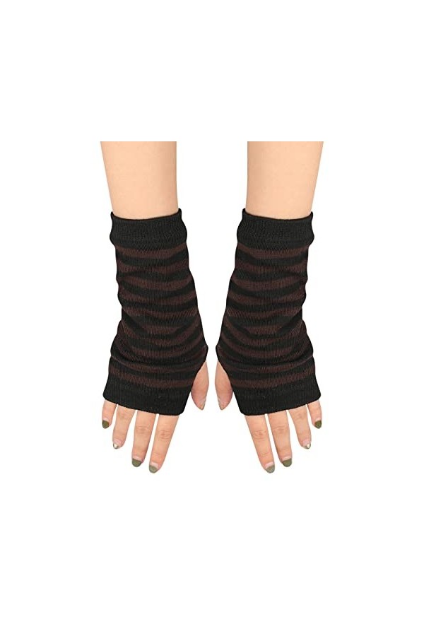 Gants mitaines combo avec poche pour adulte Gants dextérieur pour femme Plus velours épais Mitaines avec trou pour le pouce 