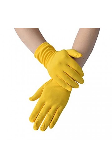 Gants Mitaines Femmes Mode Gants de Danse Courts Femmes Cérémonial Couleur unie Accessoire Gants Mitaines Mitaines Enfant, ja