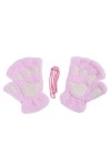 Mashin Mitaines dhiver en peluche en forme de patte de chat avec griffe de chat - Jolies mitaines dhiver chaudes en fausse 