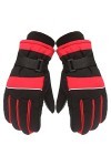 Gants dhiver dextérieur pour enfants, garçons, filles, patinage, planche à neige, coupe-vent, durables, doux, Rouge, taille