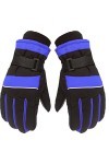 Gants dhiver dextérieur pour enfants, garçons, filles, patinage, planche à neige, coupe-vent, durables, doux, bleu, taille 