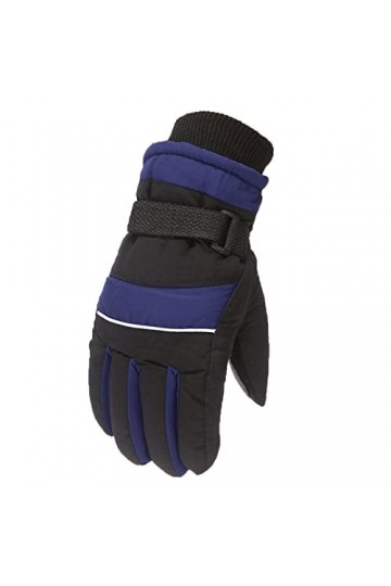 Gants dhiver dextérieur pour enfants, garçons, filles, patinage, planche à neige, coupe-vent, durables, doux, noir foncé, t
