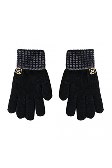 Gants Chauds Gants Chauds En Laine Tricotée À Cinq Doigts,Ensemble Gants Bonnet Écharpe Hiver Homme Manchette Bras Femme Mouf