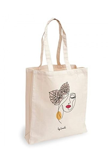 Loxato Tote Bag - Sac Tissu - Sac Fourre Tout Femme - Sac En Toile - Sac Tote Bag - Tote Bag Coton 100% - Sac Jute Extra Larg