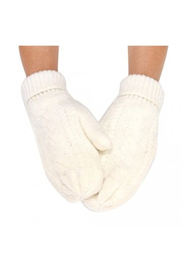 Gants Femme Gants dhiver Moufles Douces Chaudes Protection contre le froid Couleur unie Gants thermiques Épais Coupe-vent Ga