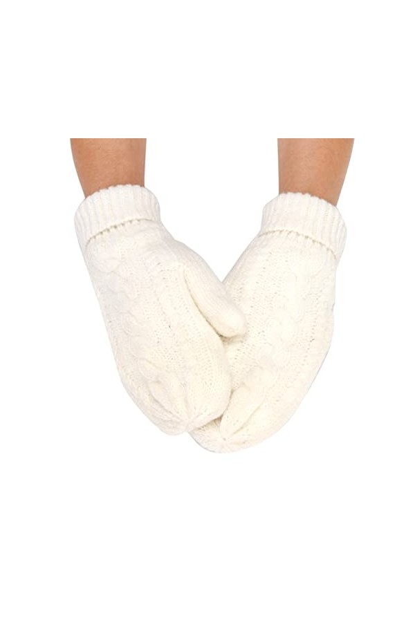 Gants Femme Gants dhiver Moufles Douces Chaudes Protection contre le froid Couleur unie Gants thermiques Épais Coupe-vent Ga