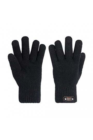 Moufles pour femme - Gants dhiver chauffants pour temps froid - Gants pour homme - Gants dhiver épais en tricot chaud à cin