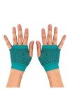 Blue Banana Gants courts en filet bleu 