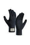 YANFJHV Gants dhiver pour femme - Gants chauds en tricot - Manchette élastique - Gants SMS dhiver - Gants pour écran tactil