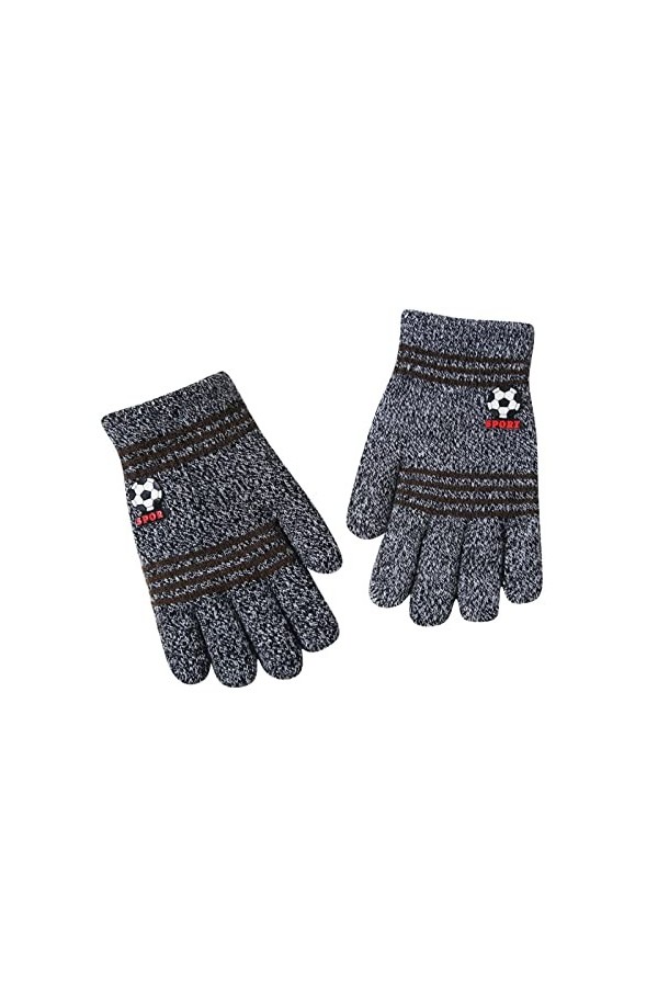 YANFJHV Gants dhiver extensibles chauds pour garçon ou gants tricotés pour femme costume court, b, taille unique