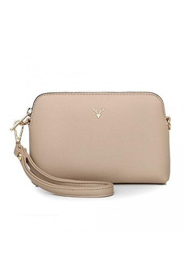 ZMDB Petit Sac à Bandoulière pour Femmes/Filles, Sac à Main en Cuir PU avec Besace Sacoche et Sangle Réglable & Dragonne, Poc