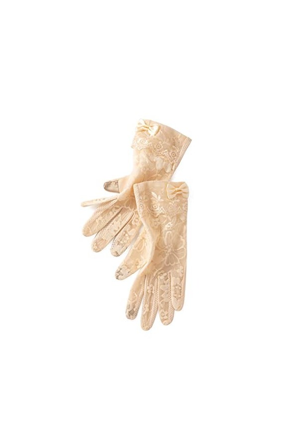 vreplrse 1 paire femmes gants dentelle mariage élégant mitaine écran tactile mitaine habillage style vêtements décoration cyc