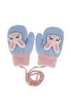 Enfant Gants dhiver en Tricot Lapin Mignon avec Cordon Gants Chauds en Velours Gants pour Enfants Gants pour Sports Gants Ch