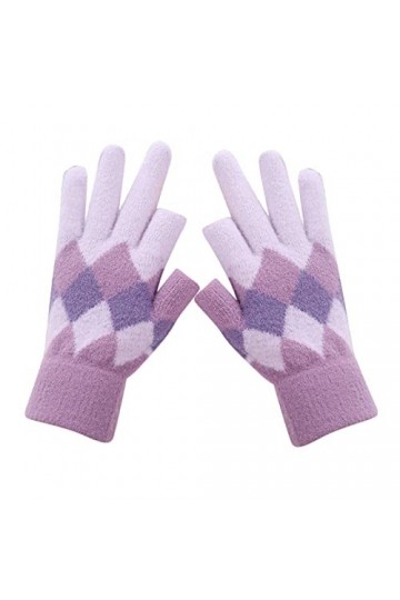 Les femmes peuvent activer les gants décran Gants chauds en tricot extensible Moufles dhiver Garder au chaud Tricot Impress