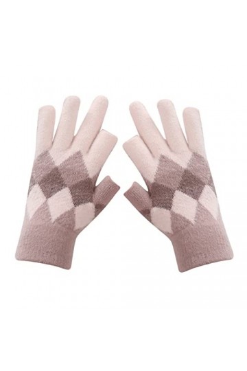 Les femmes peuvent activer les gants décran Gants chauds en tricot extensible Moufles dhiver Garder au chaud Tricot Impress