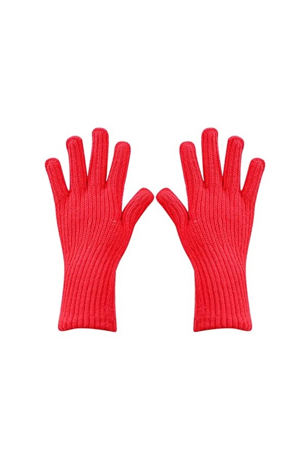 LOIJMK Mode Écran tactile SMS Gants dextérieur Hommes Femmes Chaud Tricot Hiver Mitaines Gants Solide Golves Étudiants Extér