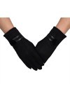 Moufles Chaudes Gants Hiver Femmes Noir Gants Souple Chat Gant Femme, Noir , taille unique