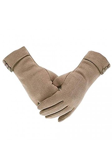 Moufles pour femme par temps froid - Gants dhiver épais doublés en polaire chaude pour femme - Coupe-vent - Gants de télépho
