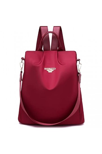 shepretty Femme Anti-vol Sac à Dos imperméable, 8864Rouge