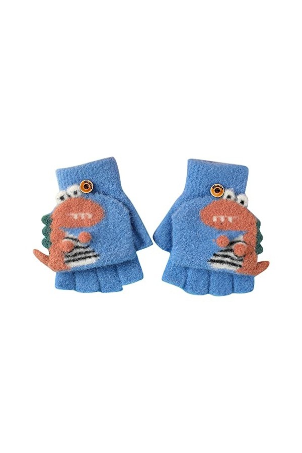 Générique Gants Tactiles Femme Homme Hiver Chaud Gants Convertibles pour Enfants avec Dessus Chaud sans Doigts Plume Gants Lo