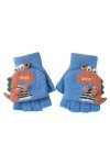 Générique Gants Tactiles Femme Homme Hiver Chaud Gants Convertibles pour Enfants avec Dessus Chaud sans Doigts Plume Gants Lo