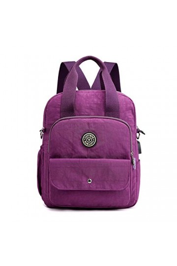 EVEOUT Mini Sac à dos pour Femmes Sac de voyage Multi-poches Sac à Bandoulière Décontracté en Nylon Sac décole Sac à dos