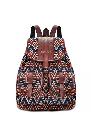 Sac a dos Femme Sac a dos Vintage Décontracté Sac a dos Voyage Femme Sac Multipoches Multifonction Sacs à Main Toile pour Les