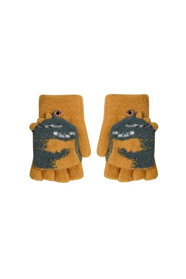 Générique Gants Tactiles Femme Homme Hiver Chaud Gants Convertibles pour Enfants avec Dessus Chaud sans Doigts Plume Gants Lo