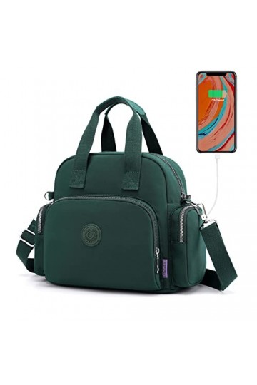 DIRRONA Élégant Femmes Sac à Main Mode Sacs à Bandoulière Multifonction Femme du Quotidien Décontracté Mesdames Sac à Dos Nyl