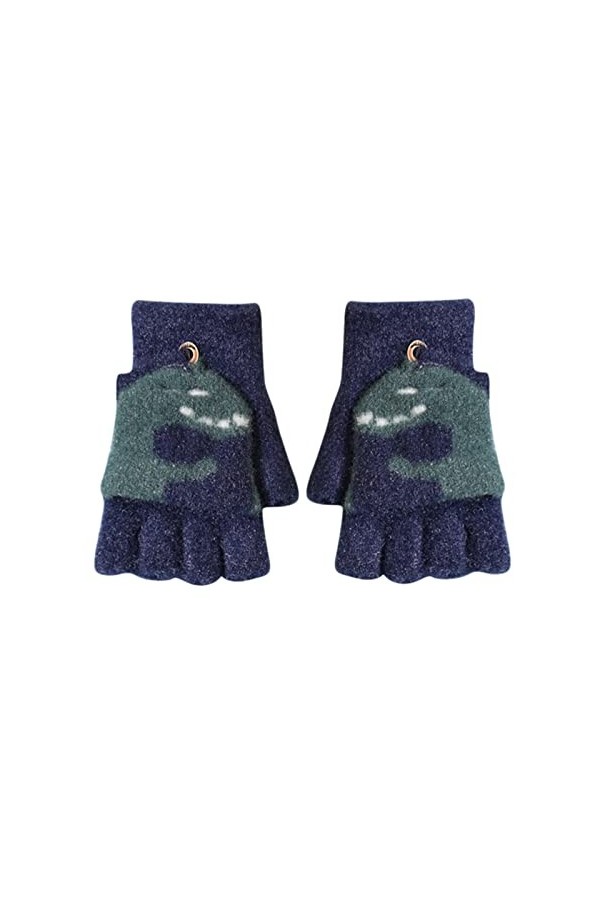 Générique Gants Tactiles Femme Homme Hiver Chaud Gants Convertibles pour Enfants avec Dessus Chaud sans Doigts Plume Gants Lo