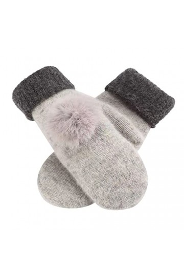 HANXIULIN Gants pour femme antidérapants et respirants chauds pour écran tactile Moufles chaudes Gants de course pour lextér