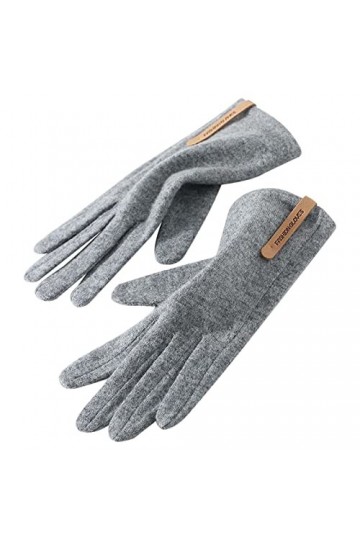 Generic Gants chauds pour écran tactile - Gants antidérapants doublés confortables pour écran tactile - Gants dhiver pour fe