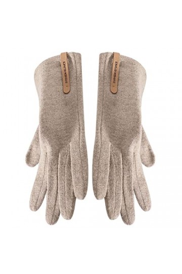 Gants tactiles classiques pour écran tactile dhiver pour femme - Gants tactiles pour écran tactile - Doublé chaud - Moufles 