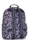 Kipling Seoul, Grand Sac à Dos avec Protection pour Ordinateur Portable 15" 44cm 27L Palm Fiesta PRT, Palm Fiesta Prt, Taille