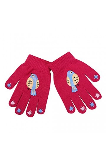 Gants mitaines pour femmes par temps froid hiver mode mignon imprimé animal enfants à capuche tricot chaud gants femmes gants