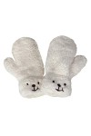 Gants pour temps froid 3D Gants dhiver à double couche pour femme Moufles en corde tressée épaisse en peluche thermique Mouf