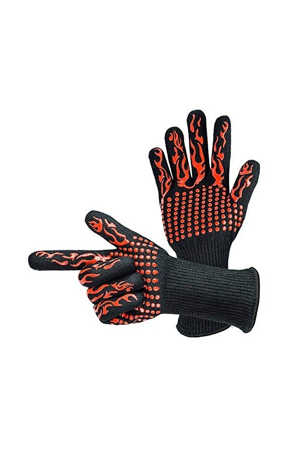 Moufles pour femme - Isolation par temps froid - Pour barbecue - Gants de cuisine - Résistance extrême - Gants de soudage au 