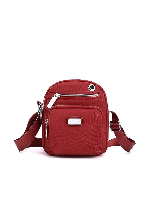 LIBAIJIAAZQH Sacs Bandoulière Femme, Sacoche Femme Bandoulière, Pochette Telephone Portable, Sac à Bandoulière Réglable Sling