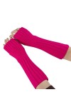 Bras supérieur bijoux mode tricoté manches douces gants dhiver femmes moufles chaudes bras mitaines sans doigts gants chauds