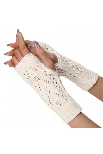 Gants dhiver pour femme - Gants chauds coupe-vent élastiques - Noir - Doublure chaude - Gants convertibles, jaune, taille un