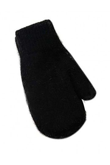 newrong Gants Hiver Double en Fourrure Thill Femme Noir Taille Unique