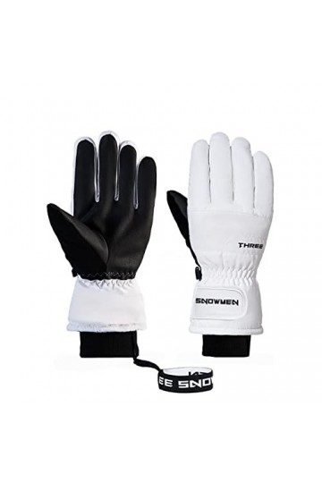 Gants dhiver chauds pour femme - Imperméables et chauds - Gants de cyclisme pour femme - Gants dhiver chauds et coupe-vent 