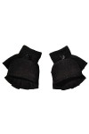 Moufles pour femme par temps froid - Hiver - Rabat - Pour lhiver - Pour bébé - Mitaines - Gants pour filles, Noir , taille u