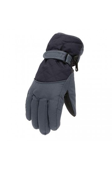 Moufles de sport coupe-vent pour enfants de 6 à 11 ans, gants pour femme, par temps froid, chauffés, Noir , taille unique