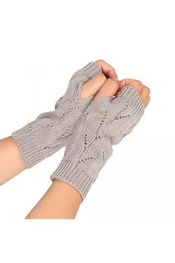 Black of Friday 2023 Mitaines antidérapantes pour femme Gants aspect cuir noir Gants en polyester noir Gants sans doigts viol