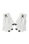 YANFJHV Gants dhiver pour femme - Gants chauds en tricot - Manchette élastique - Gants SMS dhiver pour homme - Gants en pea