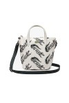 Lacoste petit sac cabas L.12.12 Concept Croc Femme Farine Sinople